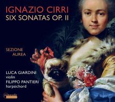 Ignazio Cirri. Seks Sonater for Violin. Luca Giardini, violin. Filippo Pantieri, cembalo